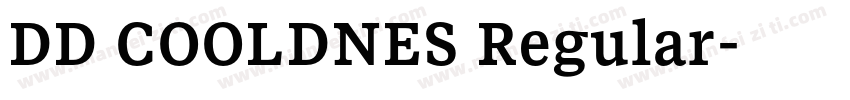 DD COOLDNES Regular字体转换